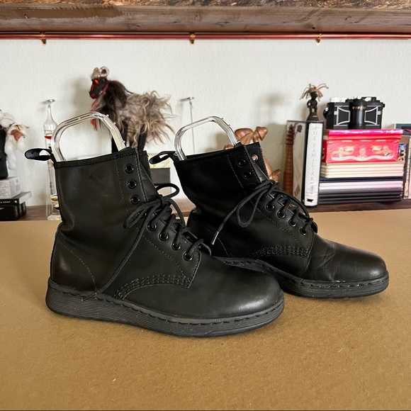 Dr. Martens Shoes - Dr. Martens Newton Black Midi Lace Up Boot